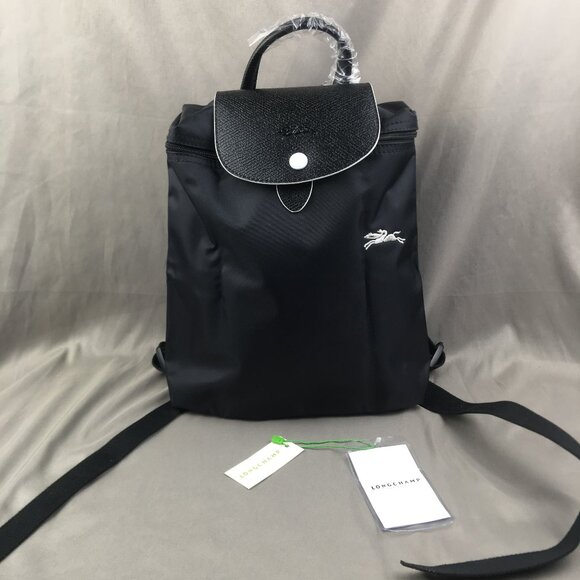 NWT LONGCHAMP Mini Le Pliage Backpack In black - Picture 1 of 9